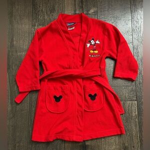 Walt‎ Disney Kid’s Robe Size 4 / 5 Red